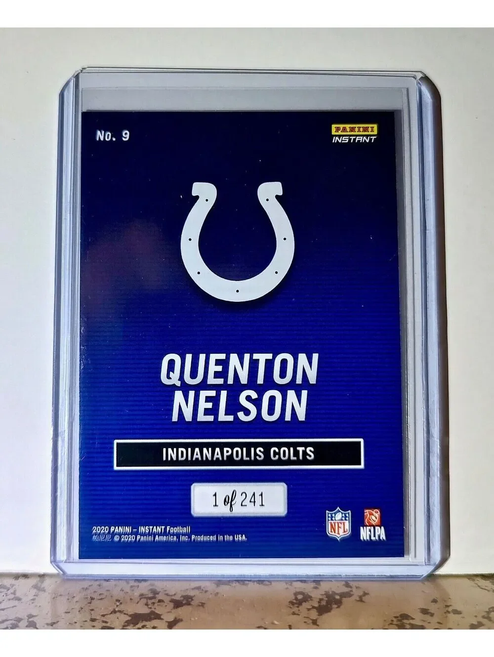 Quenton Nelson 2020 Panini All-Pro NFL #9 Football Card 1/241 Indianapolis Colts